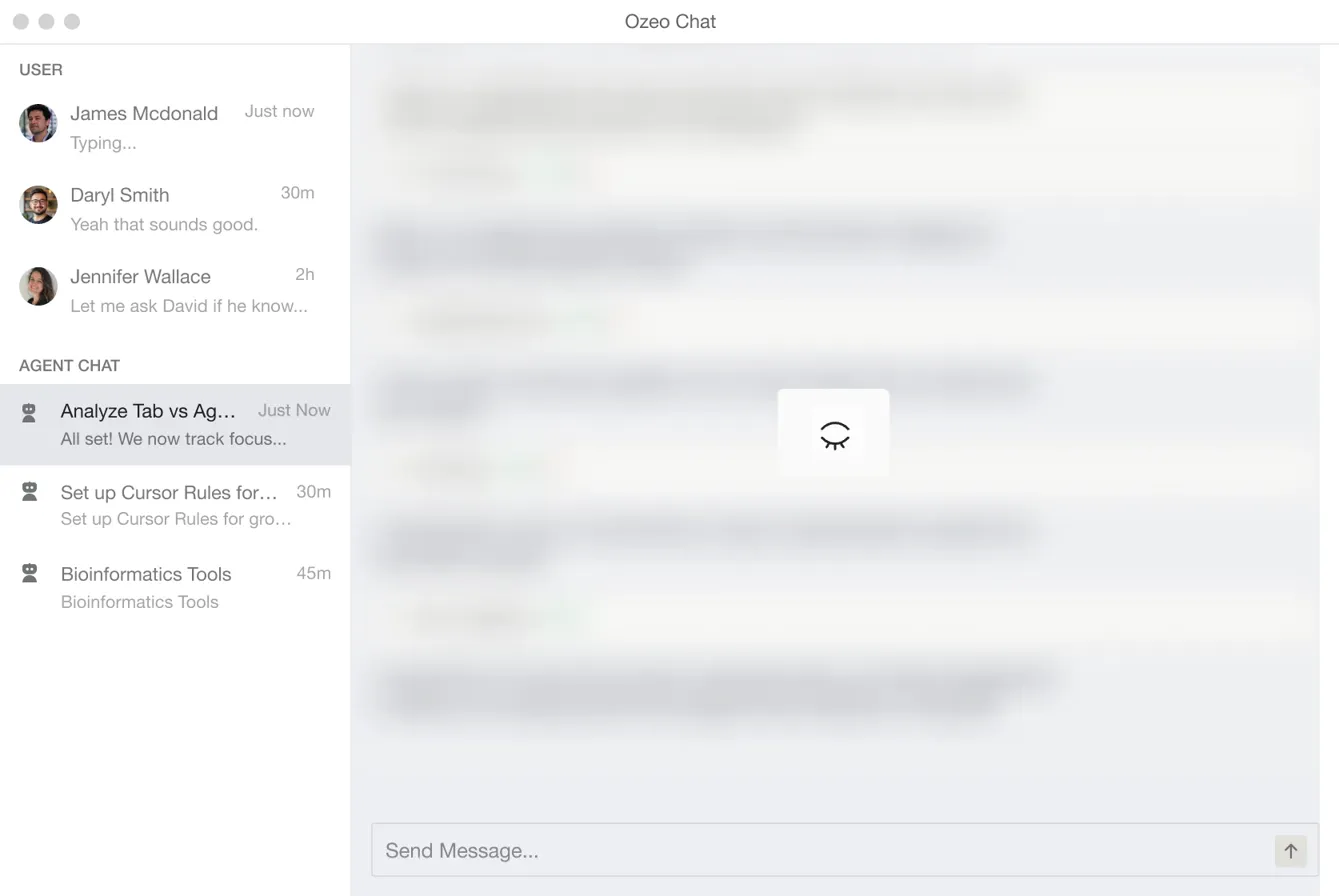 Encryption chat visual